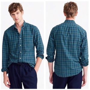 J. Crew oxford plaid long sleeve button up shirt